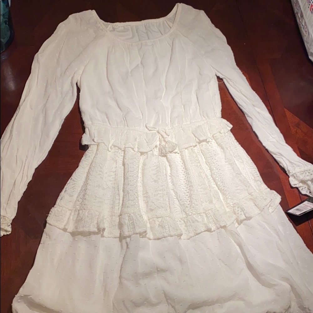 Art Class White Prairie Dress